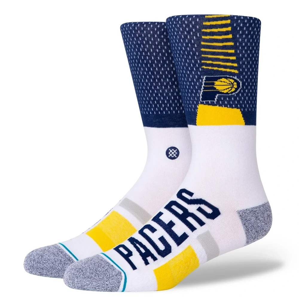 NWT Stance Indiana Pacers NBA Basketball Socks Men’s Large (9-13)